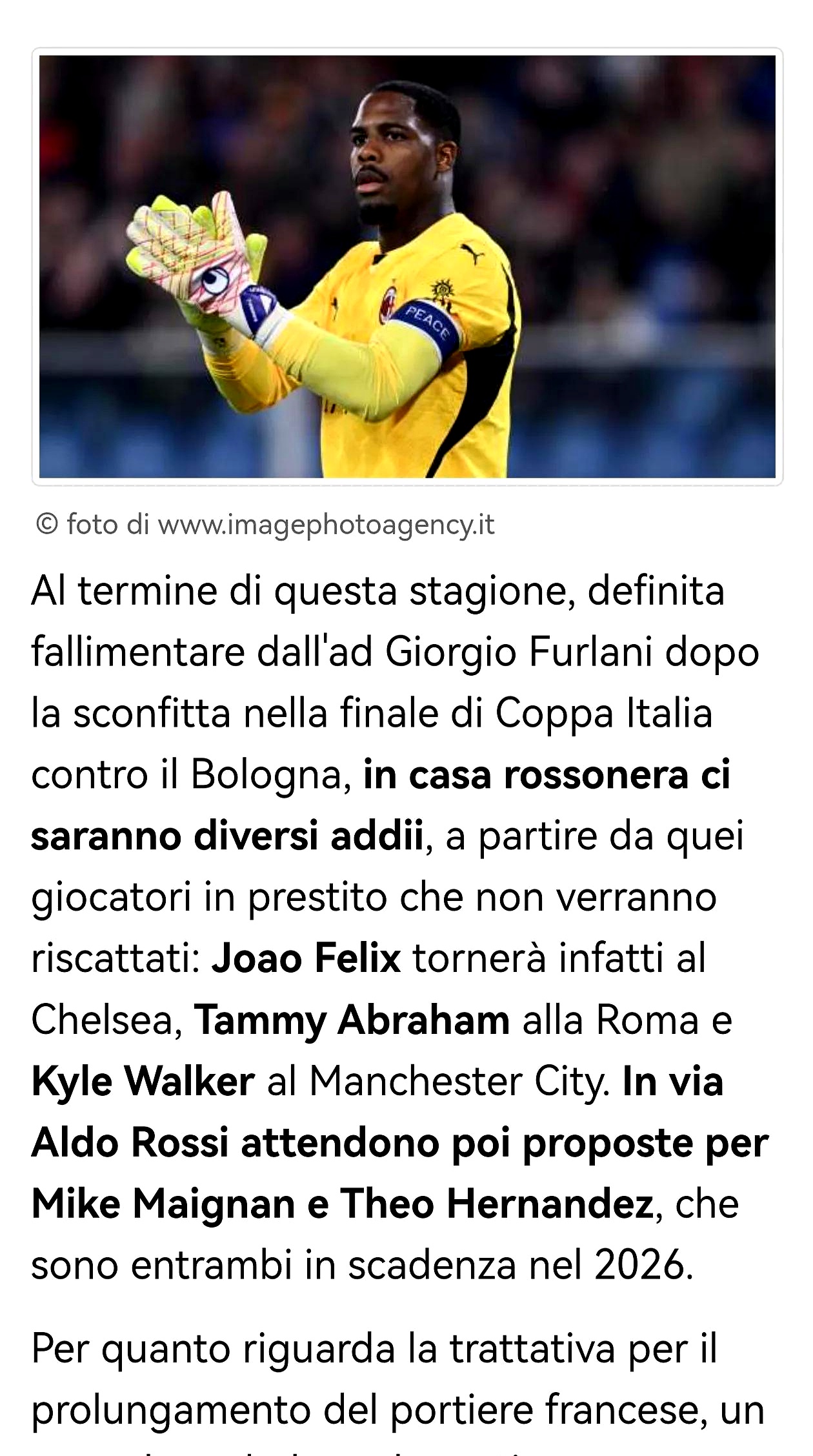 关于AC米兰内部会议纪要流出:集结日临场应变,意大利杯使命明确,高层口径保持一致的信息 关于AC米兰内部会议纪要流出:集结日临场应变,意大利杯使命明确,高层口径保持一致的信息